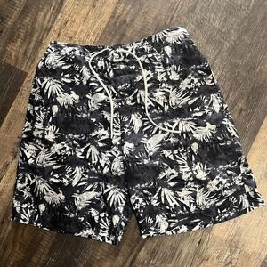 Speedo Swim‎ Trunks Floral Print Drawstring Closure XL